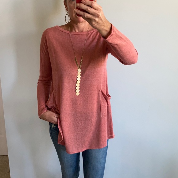 Tops - Mauve Colored Tunic Top